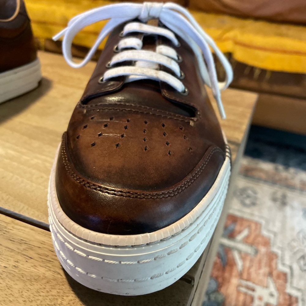 Berluti Playtime brown leather sneakers size UK 10